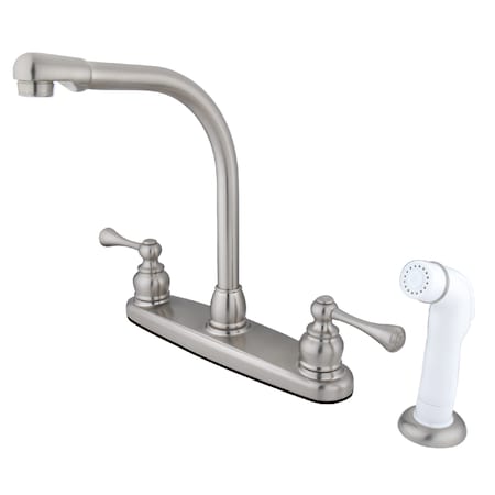 Kingston Brass 8" Centerset Kitchen Faucet, Brushed Nickel KB718BL